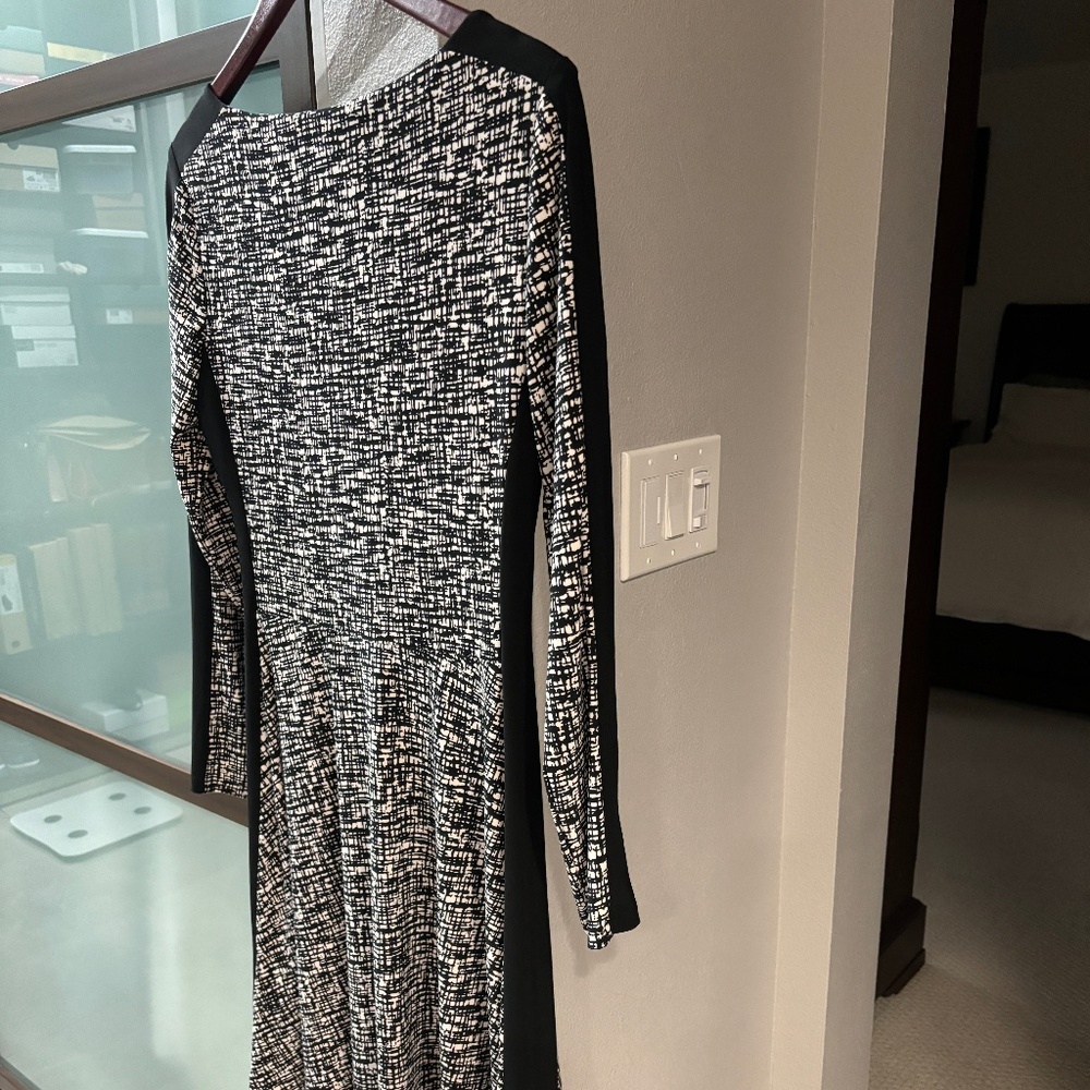 RALPH LAUREN Shift Dress - Black/White  Size 8 - Picture 6 of 10